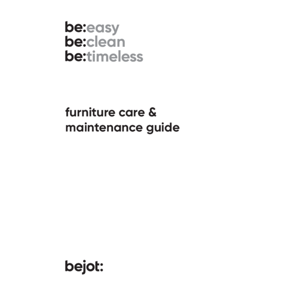 cleaning & maintenance